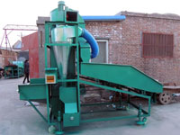 移動無塵糧食清選篩分機現場試機